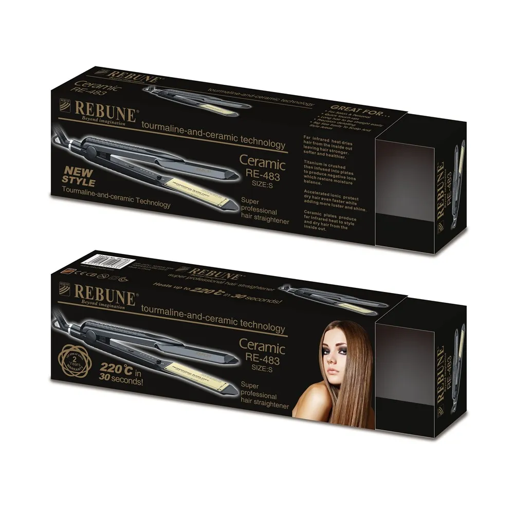 REBUNE профессиональный салон выпрямления волос, профессиональный керамический плоский утюг для выпрямления волос