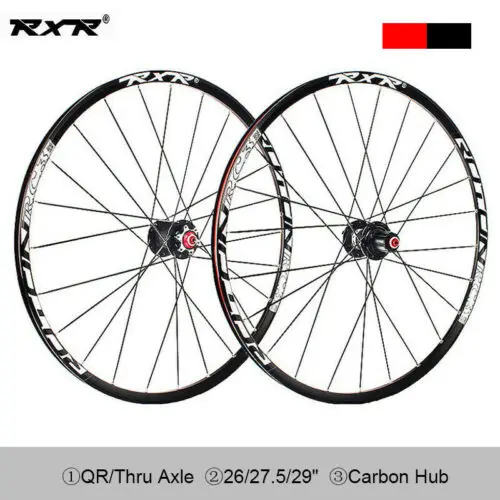 Perfect RXRBicycle Wheelset 26/27.5/29" Mountain Bike Wheel Set 7-11S Carbon Hub Disc Clicher Tyre 25mm Rim Wheels For Shimano Cassette 1 Perfect RXRBicycle Wheelset 26/27.5/29" Mountain Bike Wheel Set 7-11S Carbon Hub Disc Clicher Tyre 25mm Rim Wheels For Shimano Cassette 1