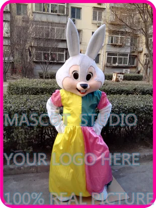 

mascot MRS Easter bunny mascot costume cute rabbit custom cartoon character cosplay fancy dress mascotte theme