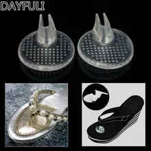 1 זוג סנדל כפכף כרית ג 'ל הבוהן מפריד מגן Insole Pad כריות