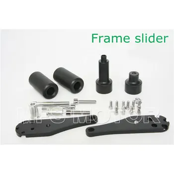 

New motorcycle parts No Cut Frame Slider Protector For Kawasaki 2006 2007 ZX10R ZX-10R ZX 10R Black
