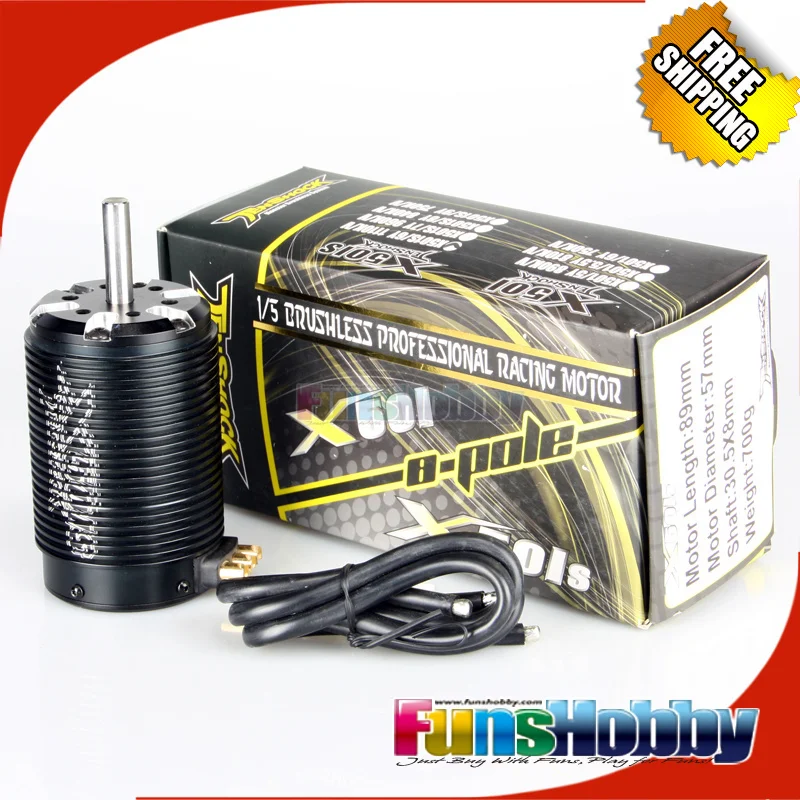 Tenshock 8Pole Elettrico Rc Auto Micro Motore Brushless 1:5 2Wd Rc Auto Off Road Buggy Truggy On Road X501S Vrx Corse Rh501E Rh525