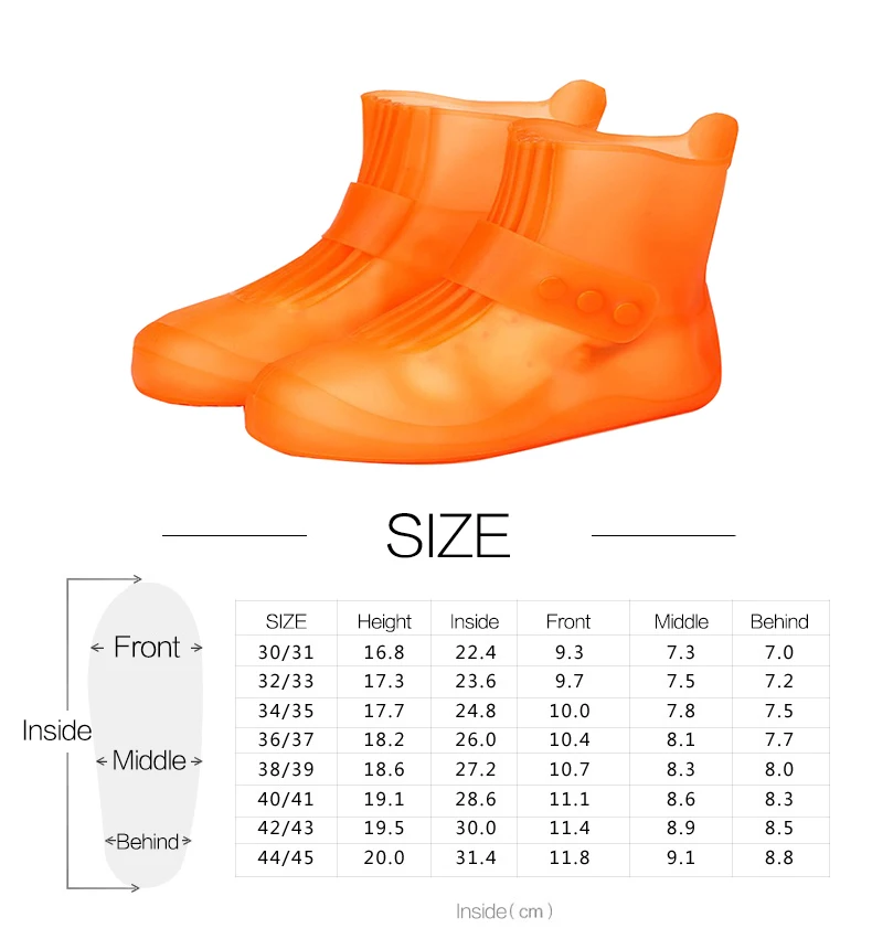Lizeruee ПВХ Водонепроницаемые дождевые ботинки Чехлы многоразовые дождевые сапоги Чехлы унисекс противоскользящие эластичные галоши обувь аксессуары S166