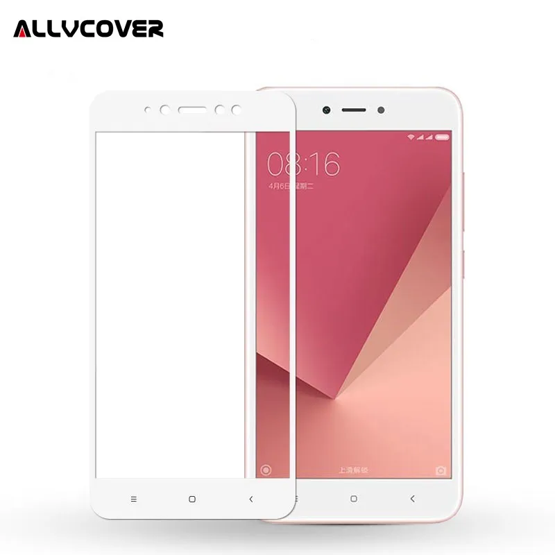 Allvcover 3D Full Screen Protector For Xiaomi Note 5A Tempered Glass + Carbon Fiber Edge Film Phone Protective Front | Мобильные