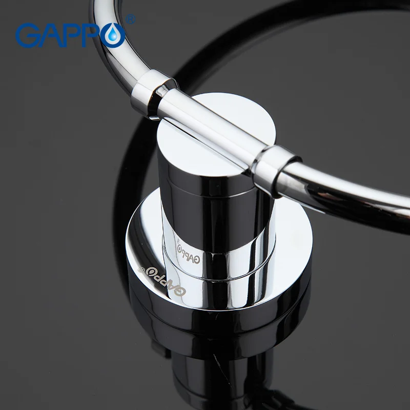 Online GAPPO Messing Handtuch Ring Runde Stil Form Wand Montiert Handtuch Halter Aufhänger Bad Zubehör Bad Handtuch Halter Bad Hardware