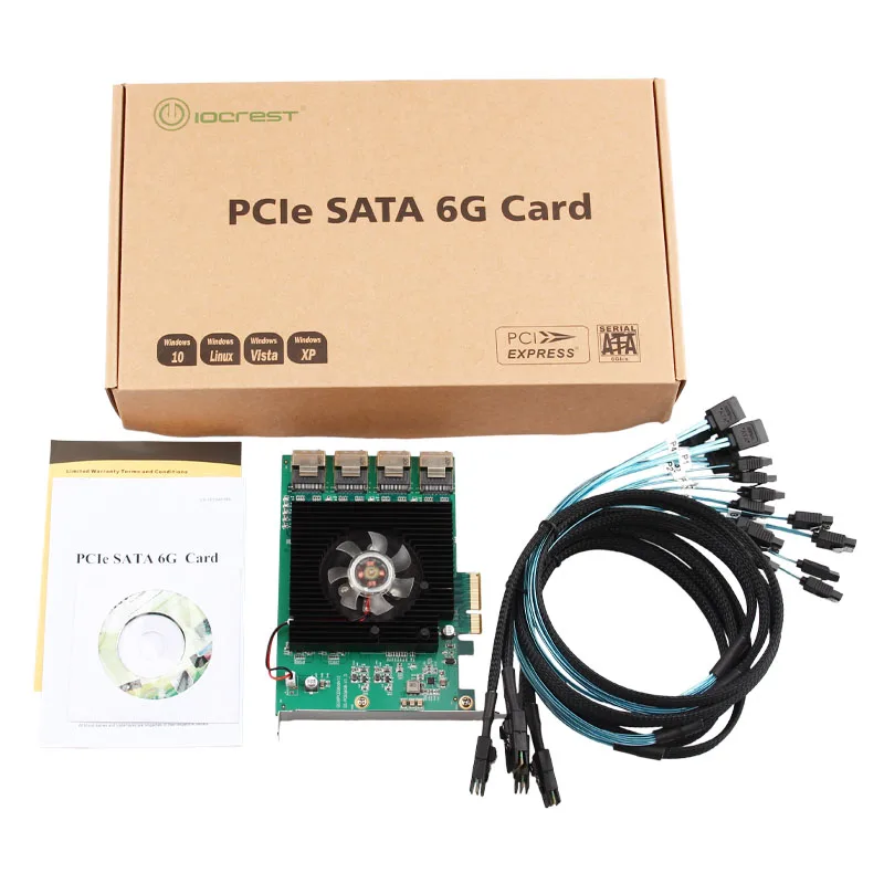 16 Ports SATA Card 6Gbps PCI Express Controller