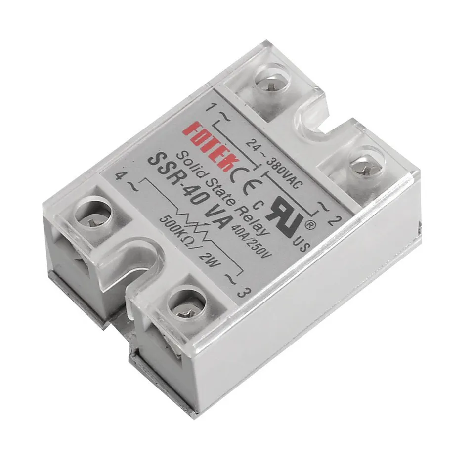 

solid state relay SSR-40VA 40A 470-560k ohm TO 24-380V AC SSR 40VA relay solid state Resistance Regulator Use efficiency 75%