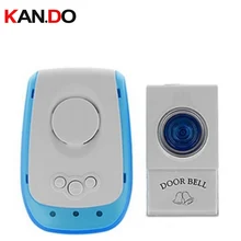 V009A дверного кольца ж/батарея 23A 12 V приемо-Питание от 220 V беспроводной дверной звонок колокольчика экономического кольцо с приемник-1 шт