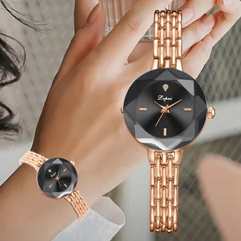 

Lvpai Fashion Casual Geometric Surface Matte Dial montre femme Alloy Strap Ladies Quartz Watch zegarek reloj mujer orologio