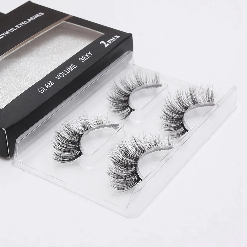 New 2 Pairs 3D Mink Lashes Natural Long False Eyelashes Dramatic Volume Fake Lashes Makeup Eyelash Extension Party Eye New 2 Pairs 3D Mink Lashes Natural Long False Eyelashes Dramatic Volume Fake Lashes Makeup Eyelash Extension Party Eye