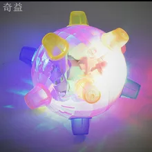 1 шт. светодиодный светильник прыжки активации шар светильник музыкальная светящаяся прыгающими шариками детские забавные игрушки подарок для детей разные цвета LYY9029