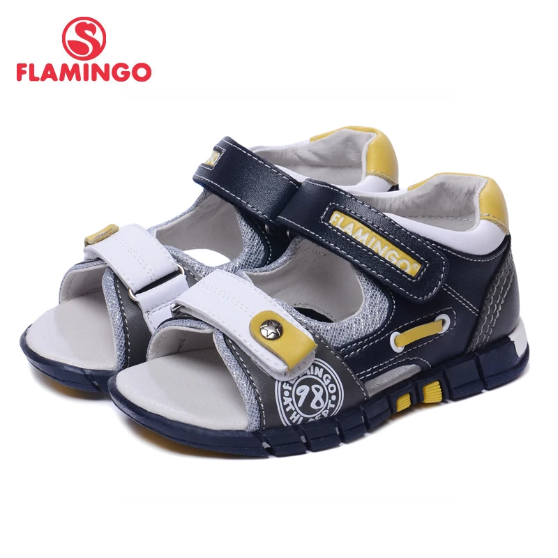 

FLAMINGO famous brand 2018 New Arrival Spring & Summer Kids Fashion High Quality sandals for boys 61-XS166