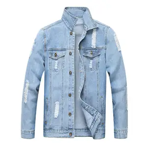 cheap distressed denim jacket