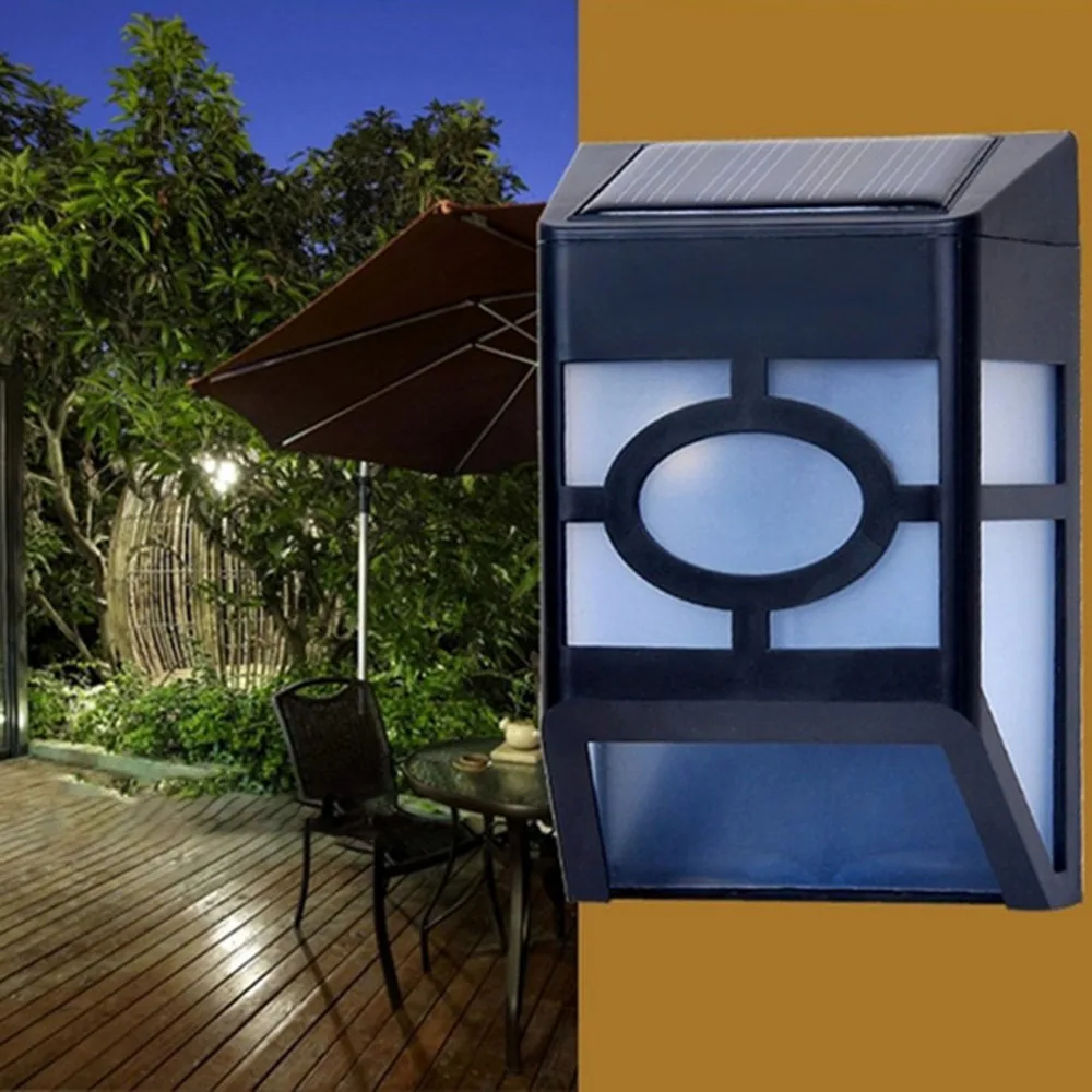 Solar Power Wall Light Outdoor LED Lamp Waterproof For Patio Fence Stairs Sconce Emergency Garden Floor Entrance Corridor Lamp