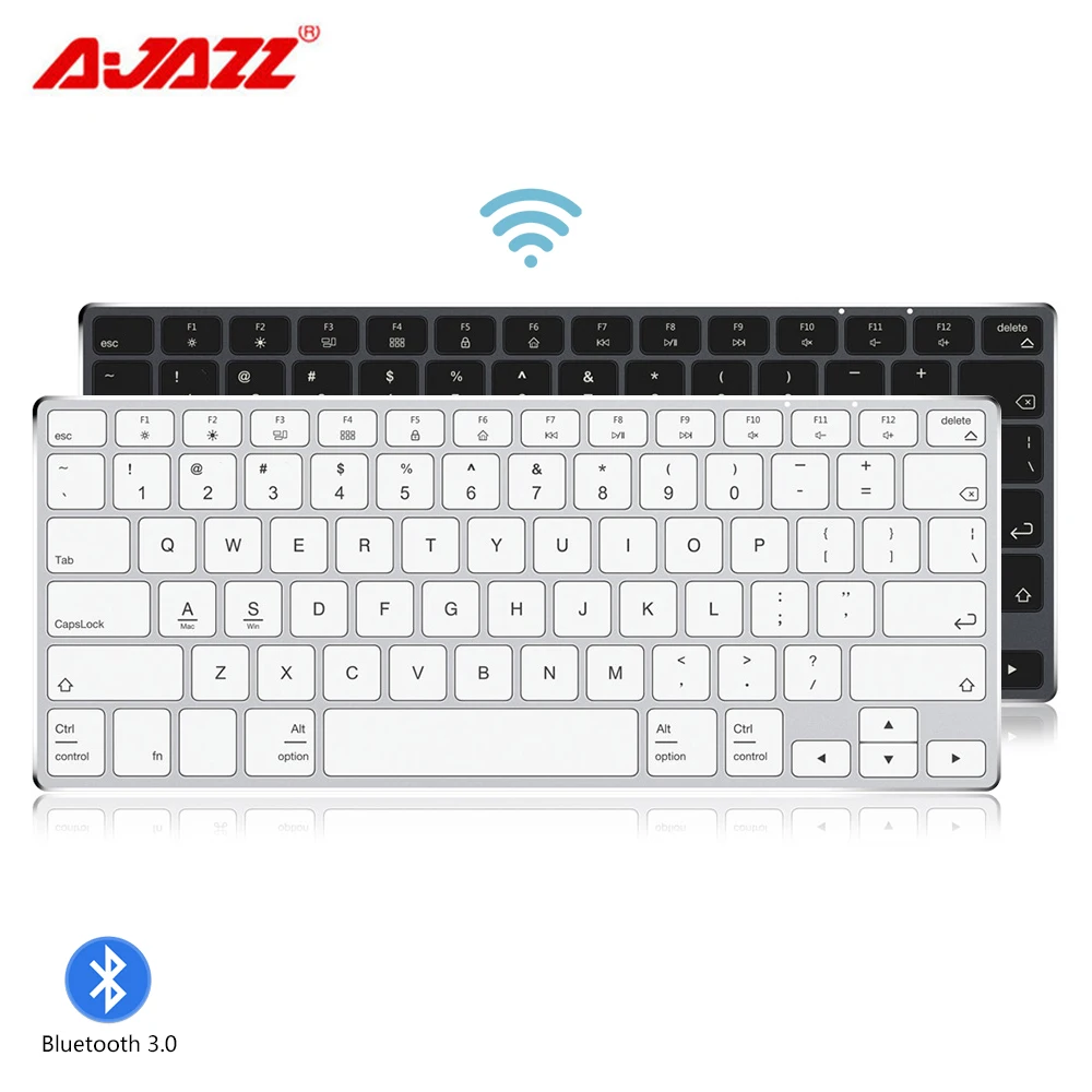 

Ajazz AK3.1 Trendy Wireless Bluetooth Keyboard Mini Teclado for Smartphone Tablet Windows MacOS Laptop PK BK418