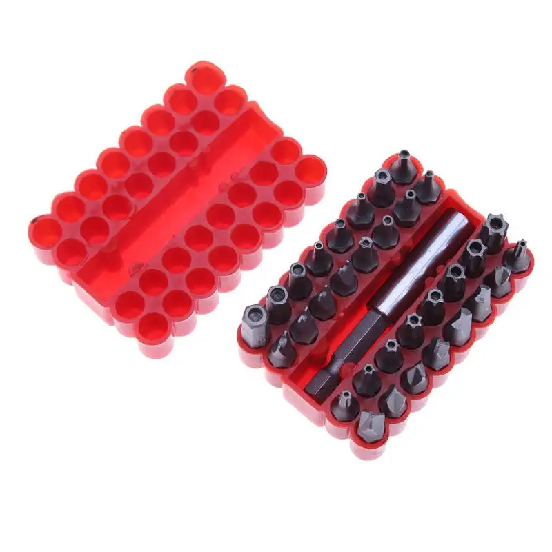 33pcs Security Tamper Proof Bit Set Torx Hex Star Spanner Screwdriver