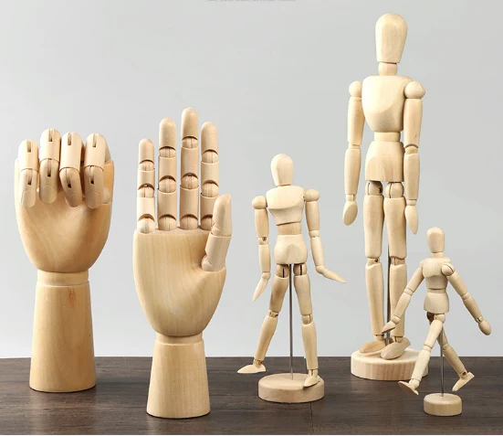 

Free Shipping!! New Style Wooden Puppet Mannequin Wooden Hand On set For Sale