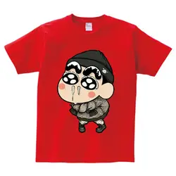 Мультфильм Crayon Shin-chan футболка Дети Аниме детская футболка короткий рукав Футболка для мальчиков и девочек Футболка Shinnosuke Nohara футболки NN