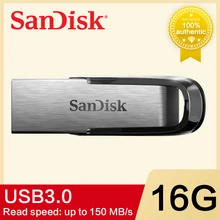 Двойной Флеш-накопитель SanDisk USB 3,0 Usb флеш-накопитель 32 Гб 64 Гб 16 Гб usb-носитель ручка высокая Скорость 150 МБ/с. USB3.0 CZ73 флеш-накопителей и cle usb c