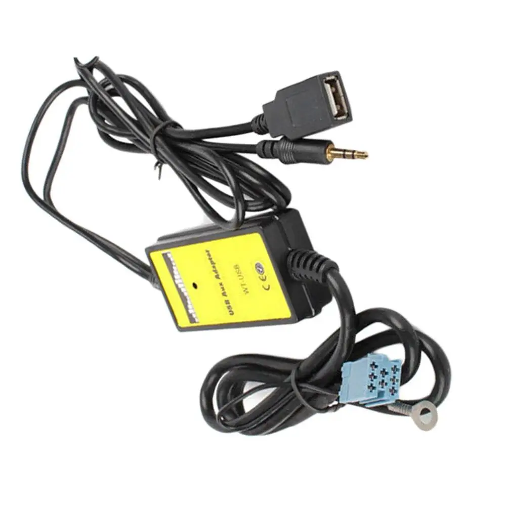 Новый CD MP3 адаптер с USB разъемом AUX для входа Audi A2 A4 A6 S6 A8 TT S4 S8 Mini ISO 8 P синий