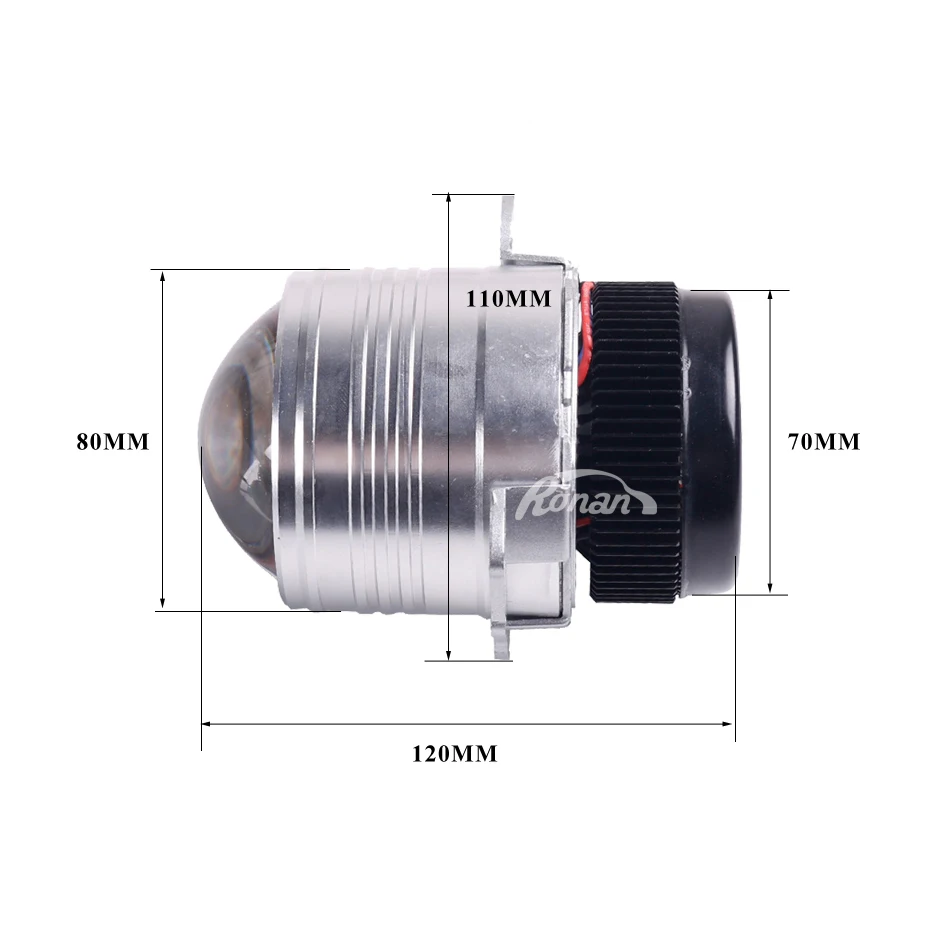 Светодиодный фонарь Ronan 3,0 дюйма с несколькими линзами и прямым впрыском для автомобиля, с двумя линзами, 7 шт., светодиодный чип с высоким и низким лучом, один комплект, сделай сам, для модификации автомобиля