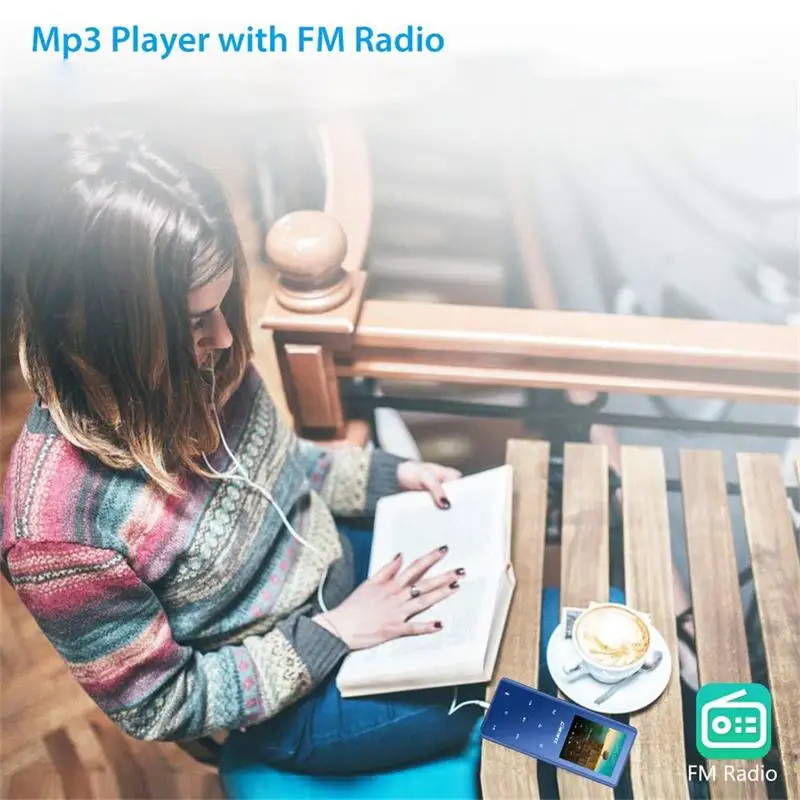 MP3 плеер Bluetooth 4 2 с металлической сенсорной кнопкой музыкальный 8 ГБ/16 ГБ/32 ГБ/40 ГБ