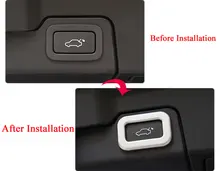 Fit For Land Rover Discovery 5 LR5 Range Rover Evoque Vogue Sport Car-Styling ABS Electric Tail Door Button Frame Trim Sticker Fit For Land Rover Discovery 5 LR5 Range Rover Evoque Vogue Sport Car-Styling ABS Electric Tail Door Button Frame Trim Sticker