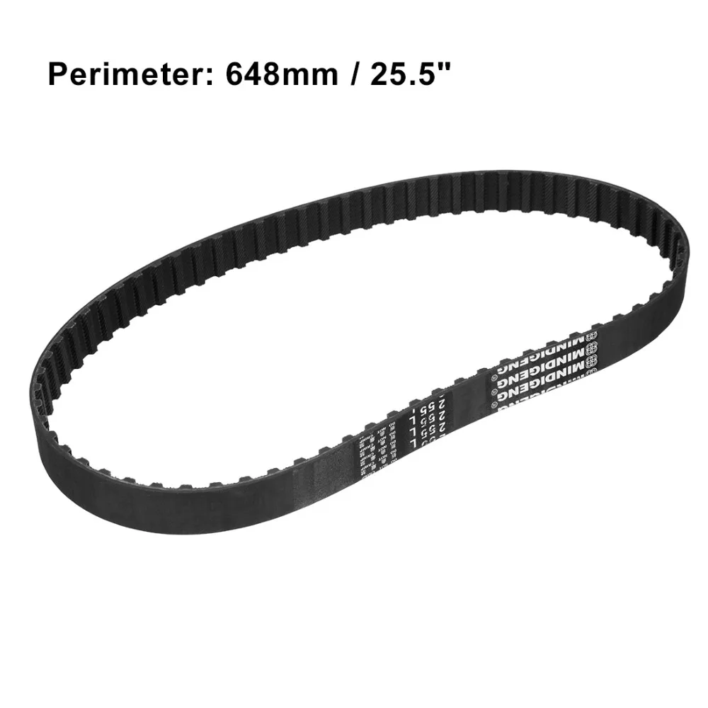 

Uxcell 18mm Width 572mm 648mm Rubber Synchronous Closed Loop Timing Belt 60T 68T Transmission Belt Pulley Tool for 3D Printer