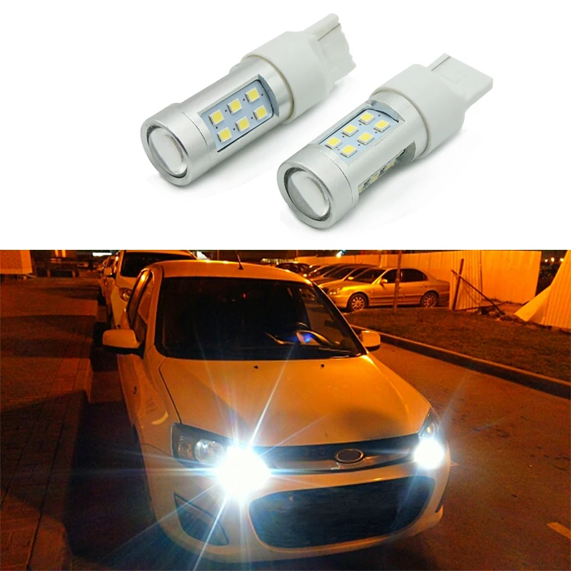 2 шт. супер яркие светодиодные лампы W21W T20 7440 7443 w21 / 5 w|lens led|turn signal lensturn led bulb |