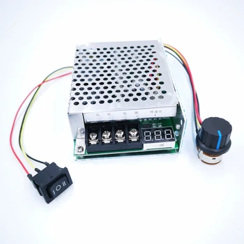 

50PCS/LOT PWM speed controller DC motor Digital display 0~100% adjustable drive module Input MAX60A 12V 24V