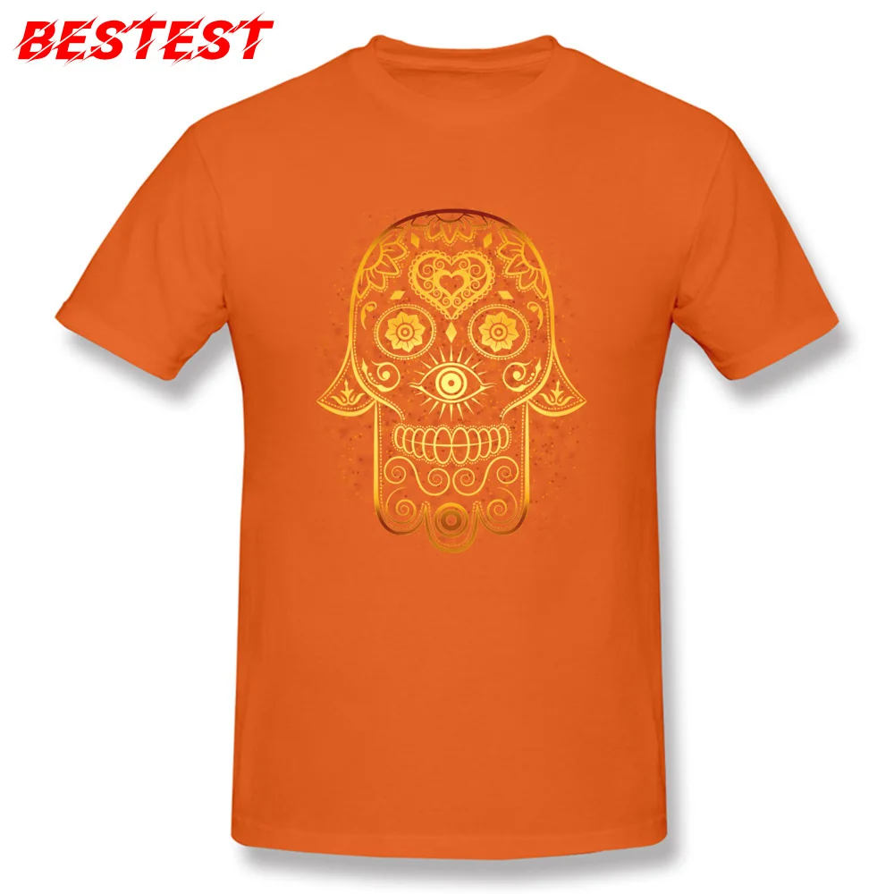 Casual T Shirt Casual Short Sleeve High Quality Crewneck 100% Cotton Tops & Tees Birthday Top T-shirts for Men Summer In the Garden of Good and Evil orange