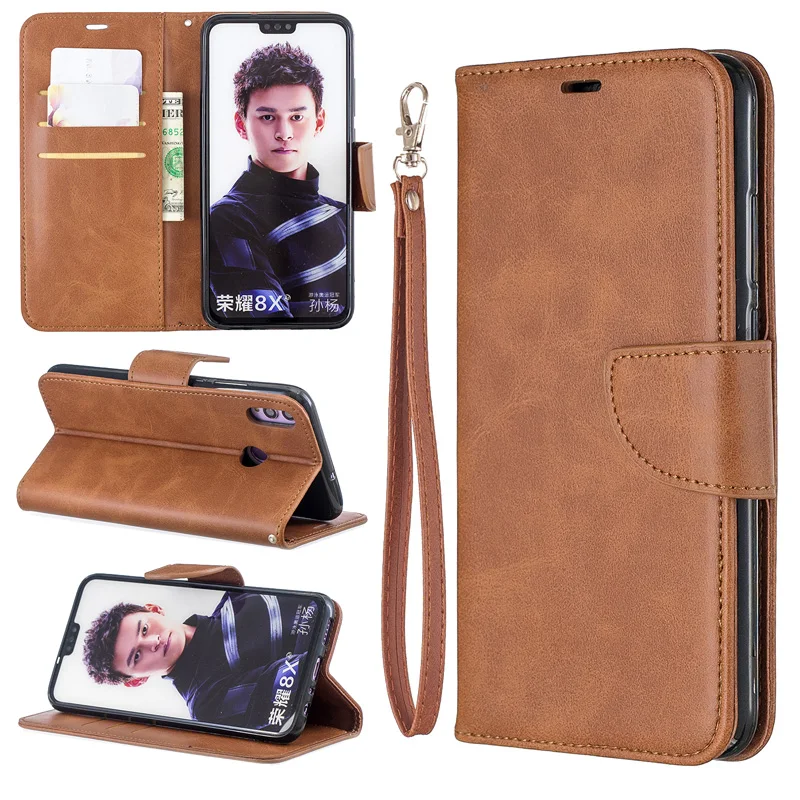 

2019 TPU Leather Case Wallet Cover on For Huawei Honor 9 10 20 LITE 10I 20I 8C 8A 8S 7A Pro 7C 7S 6C Vintage Flip Book Case