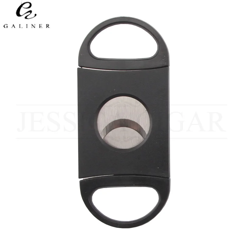 GALINER Stainless Steel Cigar Cutter Plastic Cigars Guillotine Metal