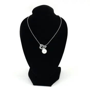 

Black Mannequin Necklace Jewelry Pendant Display Stand Holder Show Decorate