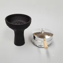Haute qualité multihole shisha narguilé bol et de charbon de bois titulaire en un seul lot