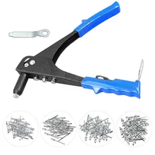 Поп заклепки инструмент клепальный пистолет с 60 pcsHeavy Duty 2-Way ручной Клепальщик ручной поп заклепки пистолет клепальная вытяжная крышка пистолет заклепки бытовой