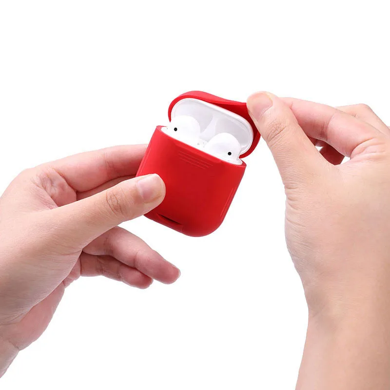 Soft Silicone Case For Apple Airpods Shockproof Cover For Apple AirPods 1 2 Earphone Cases Ultra Thin Air Pods Protector Cases