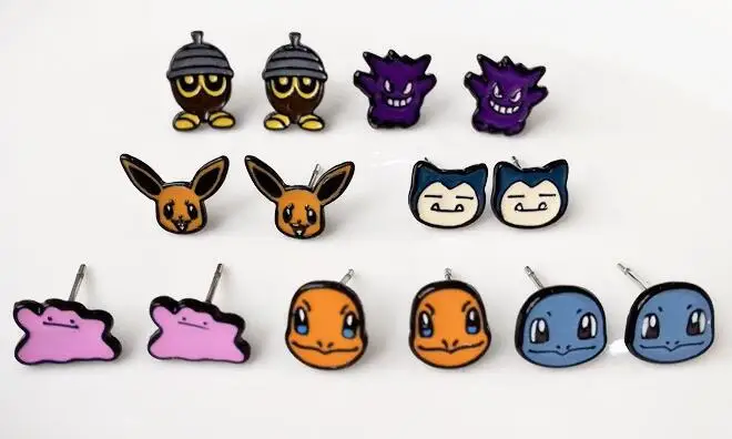 12 пар милые серьги мультфильм Для женщин девочек дети прекрасные подарки M-802