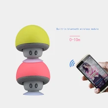 Portable Mini Bluetooth Speaker Mushroom Shape loudspeaker 3D Sound Box with Mic & Sucker for Android/IOS phone xiaomi iphone