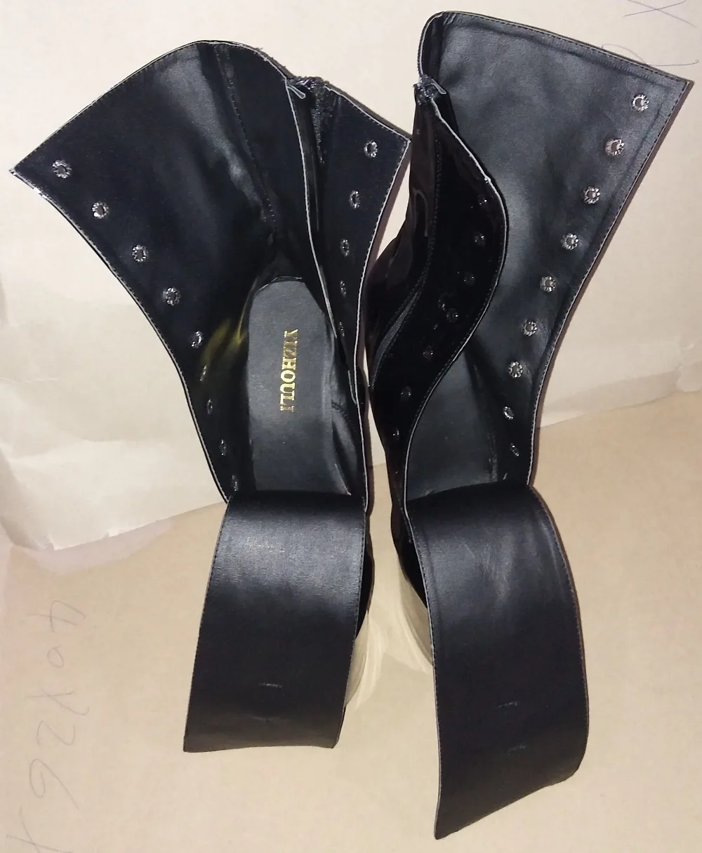 Fashion sexy knight short boots, women's high heel boots a pair of shoes suitable for women, 15-23 cm pole dancing, banquet show