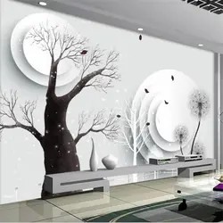 Beibehang обои на заказ гостиная спальня украшения высококлассные HD Творческий абстрактный дерево 3D ТВ задний план