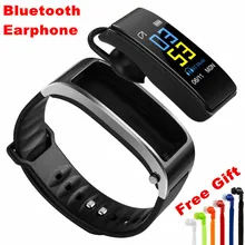 

E-XY Wireless Bluetooth Headset Earbuds Smart Band Bluetooth Bracelet Pedometer Fitness Tracker Watch Wristband For Android iOS