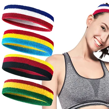 

1pc Fitness Running Cycling Sweatband Sweat Headband Men Women Sweatband Elastic Breathable Yoga Hair Bands Head Sweat Bands