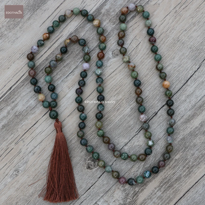 

EDOTHALIA Popular India Stone Beaded Long Nekclae For Women With Multi Layering Tassels Personalized Summer Style Free Shipping