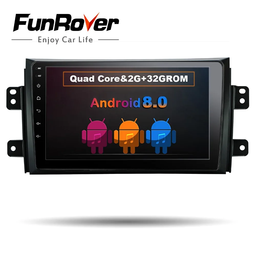 

Funrover 9" Android 8.0 Car Radio for Suzuki SX4 2006-2013 1024*600 Quad Core wifi Bluetooth video audio Multimedia 2 din no dvd