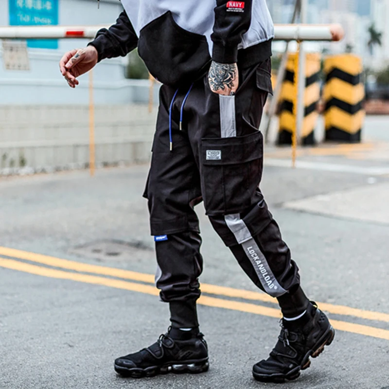 

April MOMO 2019 Men Ankle-length Casual Pants Male Letter Embroidery Fashion Joggers Men Hip Hop Slim Fit Harajuku Streetwear