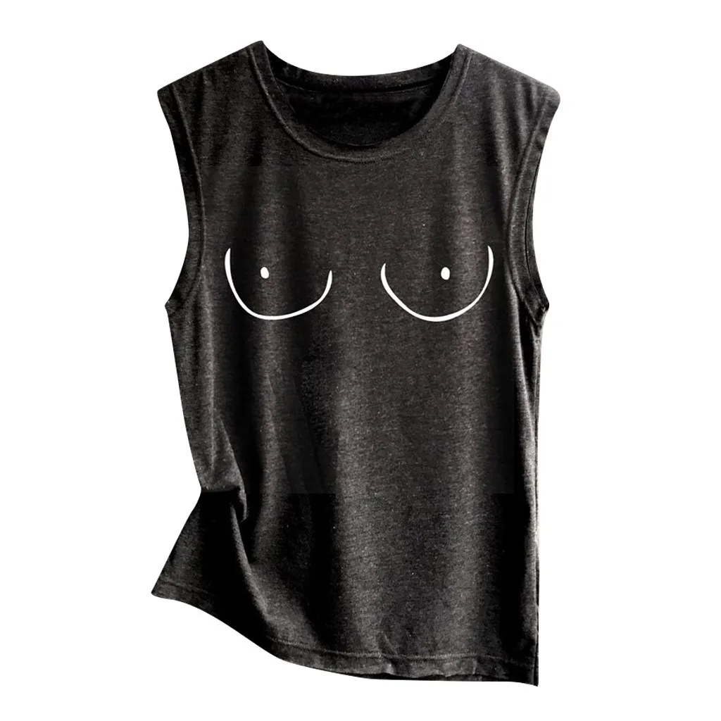 

Tank Top Women Sleeveless Print Shirt Casual Loose Summer Tank Top Loose O-Neck Stretch Soft Daily Casual Soft Comfortable Top