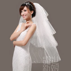 Four-Layer Tulle Bridal Veil Ivory Wedding Veil  Wedding Accessories Free Shipping