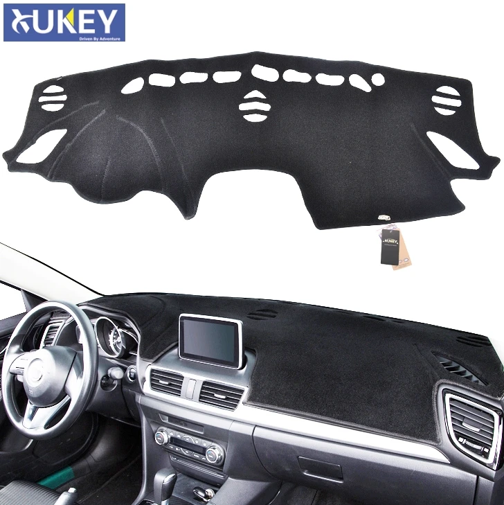 

Xukey Dashboard Cover Dashmat Dash Mat Pad Sun Shade Dash Board Cover Carpet For Mazda 3 M3 Axela BM 2014 2015 2016 2017 2018