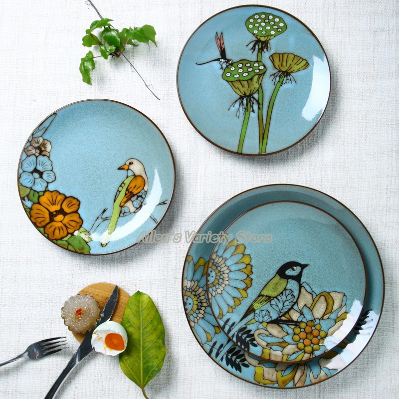 verloving spoelen vonnis Gele Vogel China Traditionele Handgeschilderde 8.5 Inch Keramische Plaat  Steak Fruit Schotel Gerechten Porselein Servies Schotel Vintage|fruit  dish|ceramic platedishes porcelain - AliExpress